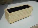 Trough planters - block style