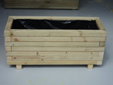 Trough planters - block style