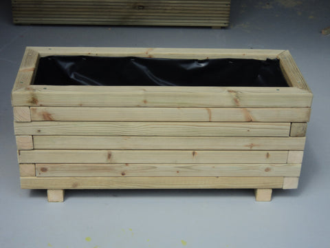 Trough planters - block style