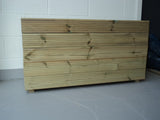 5 rows of decking trough planters