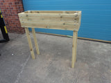 Raised wooden planters (tall) - 2 rows of decking