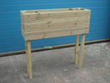 Raised wooden planters (tall) - 3 rows of decking