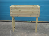 Raised wooden planters (tall) - 3 rows of decking