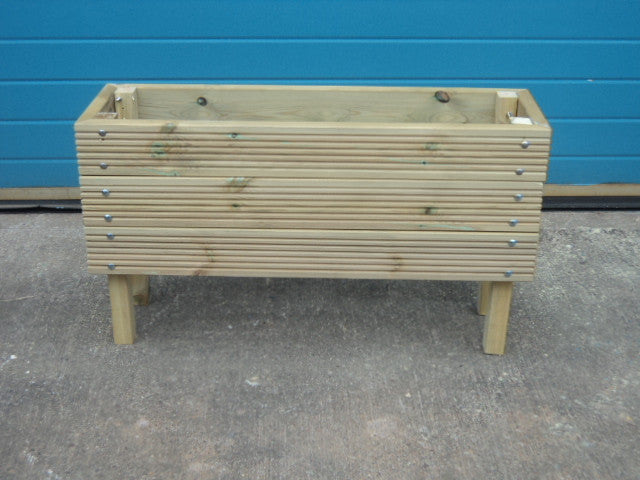 Raised wooden planters (short) - 3 rows of decking