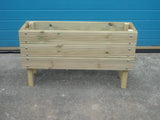Raised wooden planters (short) - 3 rows of decking