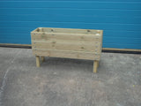 Raised wooden planters (short) - 3 rows of decking