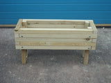 Raised wooden planters (short) - block style