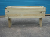 Raised wooden planters (short) - block style