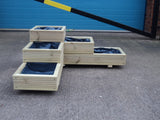 L shaped corner decking planter - 3 tiered