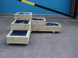 L shaped corner decking planter - 3 tiered
