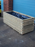 Trough planters - block style, extra deep and extra wide