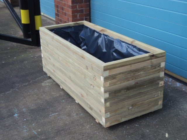 Trough planters - block style, extra deep and extra wide