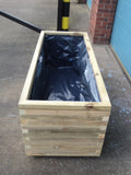 Trough planters - block style, extra deep and extra wide