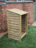 Small featheredge log store