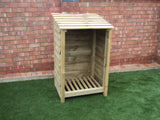 Small featheredge log store