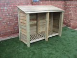 Large featheredge log store