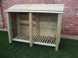 Large featheredge log store