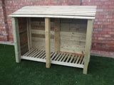 Large featheredge log store