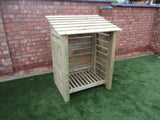 Medium slatted log store