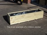 Trough planters - block style